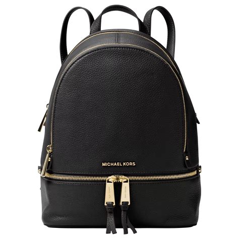 black silver michael kors backpack